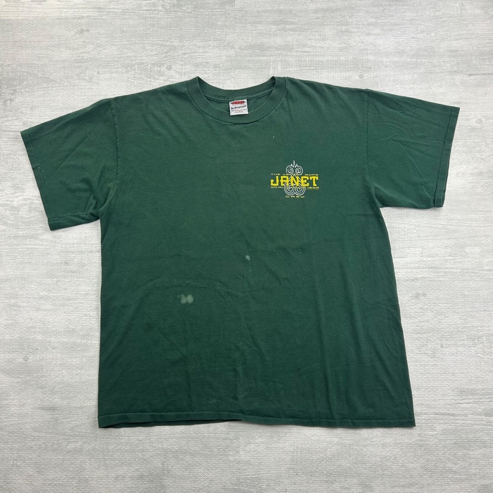 Vintage 1998 Janet Jackson Shirt Size XL The Velvet Rope World Tour Crew Rare